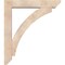 Ekena Millwork Thorton Slat Smooth Bracket w/ Offset Brace, Douglas Fir, 7 1/2"W x 42"D x 48"H BKT0806X42X48THR06SDF - alternate 3